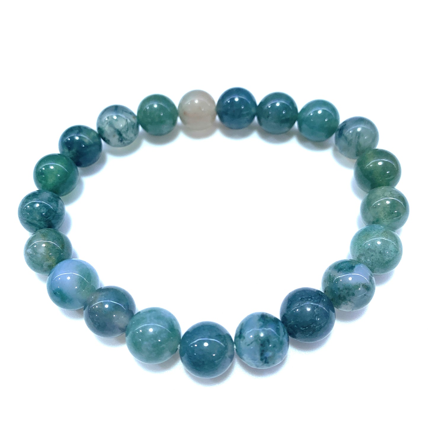 Moss agate bracelet